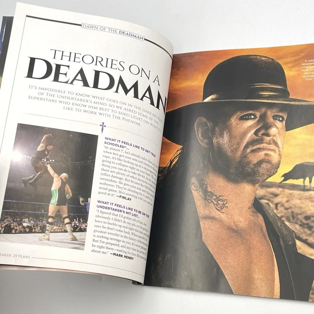 WWE Undertaker 25 Years Of The Deadman 2015 Collector's Edition Magazine